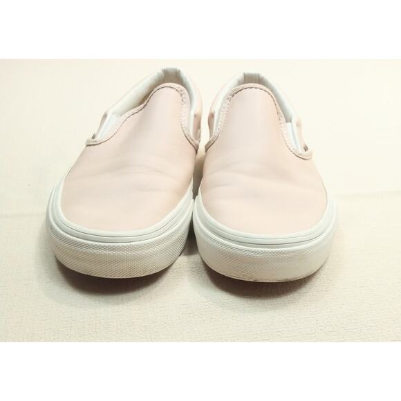 Vans Unisex 6.5/ 8 Classic Leather Slip-On Sneaker Whisper Pink Low Top - Picture 4 of 7